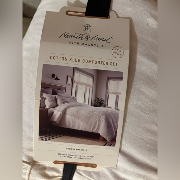 Hearth & Hand Other - Hearth & Hand Cotton Slub Comforter Set - Cream